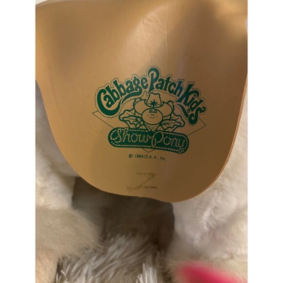 Vintage Cabbage Patch Kids Show Horse Plush Soft Stuffed Animal Saddle - Picture 13 of 16